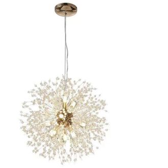 OEM L&aacute;mpara De Ara&ntilde;a Moderna Con Forma De Diente De Le&oacute;n De 40 Cm - Materiales: Madera Y Metal - Regulable - Para Sal&oacute;n, Cocina Y Dormitorio -crezuo