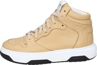 Stokton Sneakers, female, Beige, Size: 7 US Leather Womens Sneakers Stylish Shoes