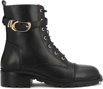 Kazar Enkellaarsjes - Dames - Veterlaarzen - Zwart - 36 EU - Schoenen