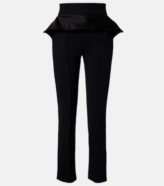 Maticevski Relate peplum satin slim pants