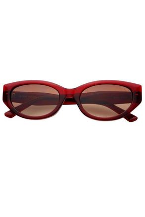 Freyrs Eyewear Ameli Cat Eye Sunglasses in Red at Nordstrom