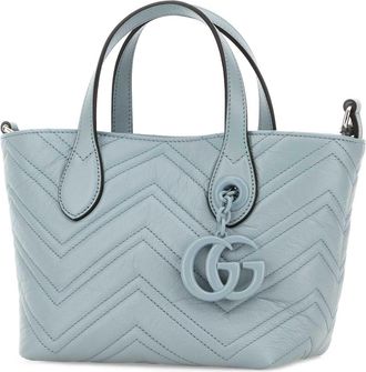 Gucci Womens With Shoulder Bag Blue Nappa Leather