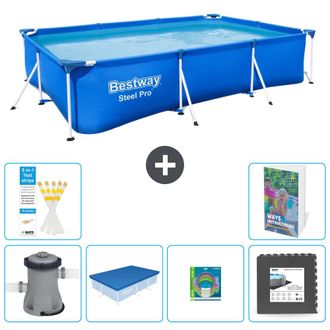 Bestway Piscina Bestway Steel Pro Rectangular - 300x201x66 Cm - 7-piezas S317