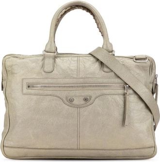 Balenciaga Pre-owned Handbags, female, Gray, Size: ONE SIZE Pre-owned Classic City Work Bag Leather