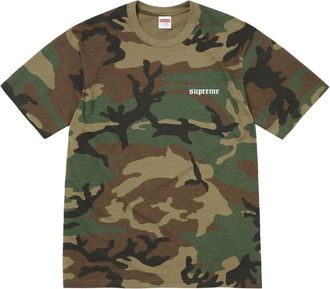 SUPREME T-shirt met camouflageprint - Groen