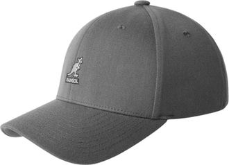 Kangol Grijze Unisex Baseballpet Allergievrij - Dames - Petten - Grijs - S/M - Wol - Accessoires