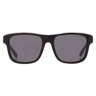 Emporio Armani Polarized Dark Grey Square Mens Sunglasses EA4208 605187 56