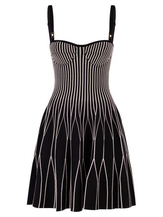 Elisabetta Franchi Zweifarbiges Strickkleid