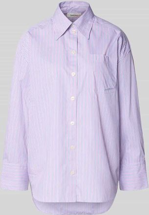 Selected Oversized Hemdbluse aus reiner Baumwolle Modell HOTEL AMOUR in Rosa, Gr&ouml;&szlig;e 34