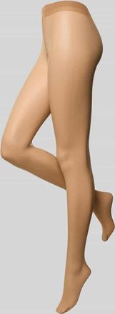 Falke Transparente Strumpfhose Modell SHELINA 12 DEN in Beige, Größe M/L