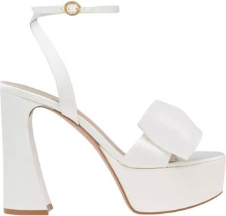 Gianvito Rossi Dames, Schoenen, Wit, Maat: 41 EU Satijn