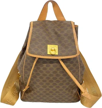 Celine Brown Pvc Backpack (Pre-Owned)
