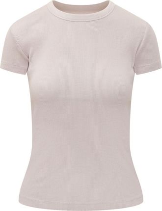 Isabel Marant Pink Solid Crew Neck T-Shirt