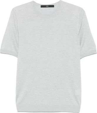 SAPIO T-shirt in maglia fine - Grigio