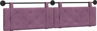 vidaXL Cabecero Colgante Morado Terciopelo Vidaxl