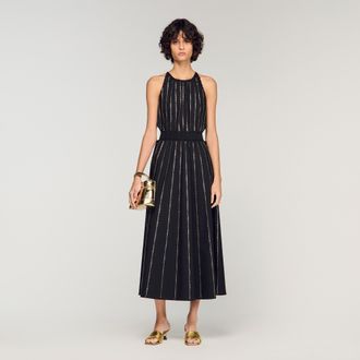 Sandro Rhinestone maxi dress