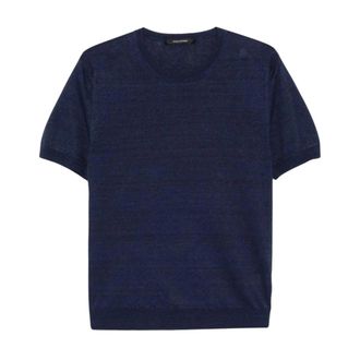 Tagliatore Maglia - male - Tagliatore - Round-neck Knitwear - Blue - XL - Knitwear