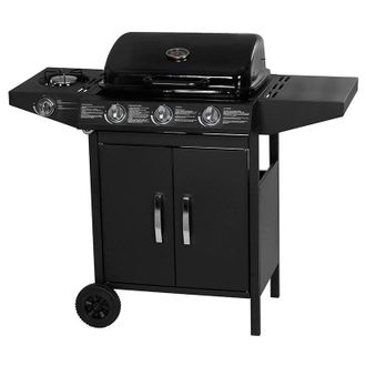 Gardenia Gardenia barbecue a gas 3+1 fuochi, helsinki, 107&times;52&times;h.93,5 cm, griglia 50x36 cm