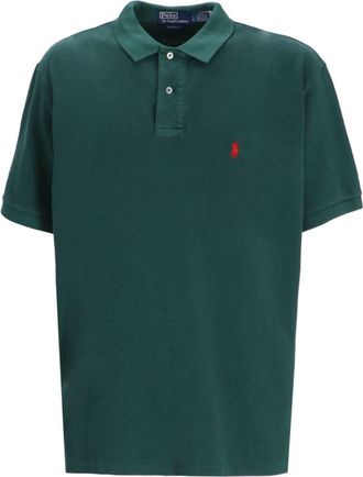 Polo Ralph Lauren logo-embroidered cotton polo shirt - men - Cotton - S - Green