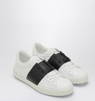 Valentino Garavani Wei&szlig;/Schwarzer offener Sneaker