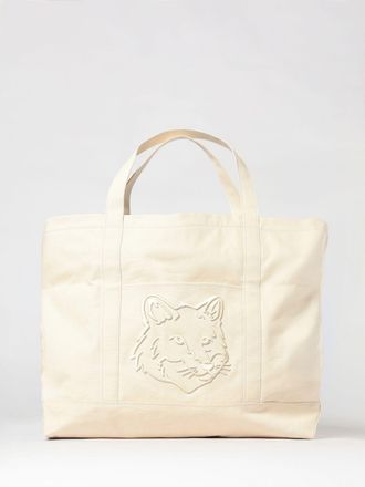 Maison Kitsun&eacute; Borsa Fox Head Maison Kitsun&eacute; in canvas di cotone