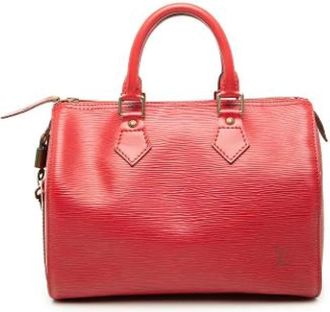 Louis Vuitton Pre-owned Speedy 30 - Dames - Vintage Handtas - Rood - ONE Size - Leer - Vintage