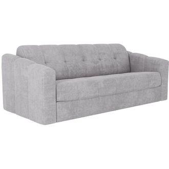 Vente-Unique Divano letto 4 posti a ribalta Posto letto 160 cm Materasso 14 cm in Tessuto testurizzato Grigio chiaro DARIELO
