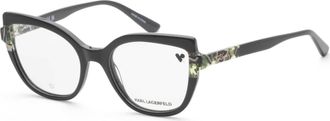 Karl Lagerfeld Womens 54 mm Black Opticals