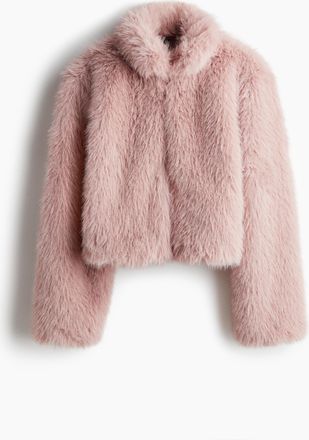 H&M Flauschige Kurzjacke - Pink