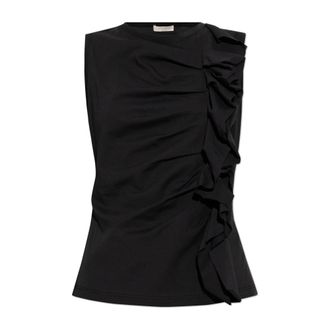 Ulla Johnson Sleeveless Tops, female, Black, Size: XS Clio Top