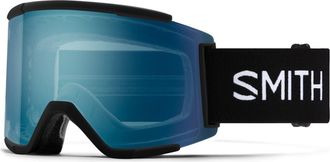 Smith Squad XL Special Fit Snow Goggles in Black /Everyday Blue Mirror at Nordstrom, Size Medium