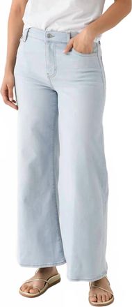 Frame Denim Le Palazzo High Waist Crop Wide Leg Jeans In Float