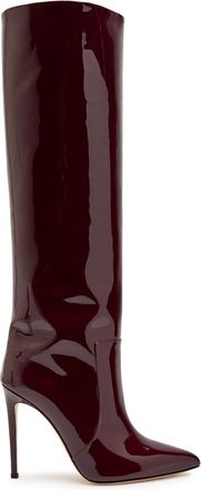 PARIS TEXAS Stiletto Patent Leather Knee-high Boots - Burgundy - 41 (IT41/ UK8)