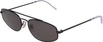 Retro Superfuture Moderne Irregulaire Metalen Zonnebril - unisex - Zonnebrillen - Zwart - 59 MM - Accessoires