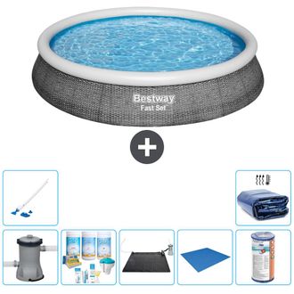 Bestway Piscina Bestway Fast Set Redonda - 396x84 Cm - 8-piezas S21453