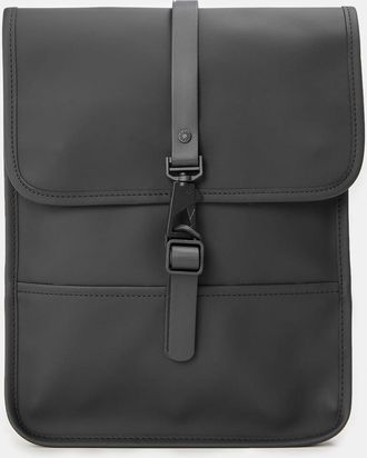 Rains Womens Accessories Rectangle Shape Rucksack with Stitched Detail in Black - One Size