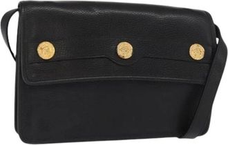 Celine Pre-owned Cross Body Bags, female, Black, Size: ONE SIZE Pre-owned Vintage Leather Crossbody Bag