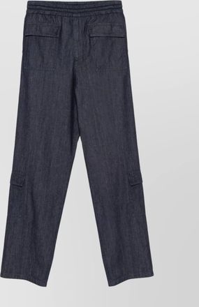 Dries Van Noten cargo drawstring waistband cotton trousers