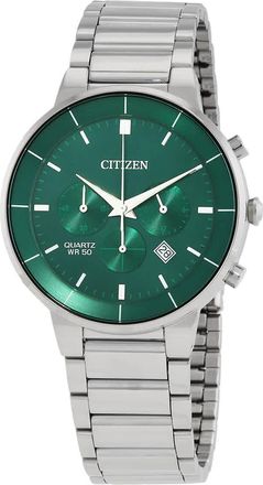 Citizen Chronograph Quartz Green Dial Mens Watch AN8220-52X