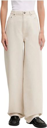 Rotate Rotate Birger Christensen, Dames, Broeken, Beige, Maat: W29 Katoen