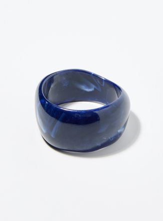 Simons Womens Navy wide bangle bracelet