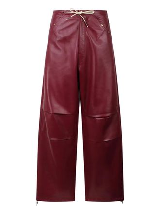 Darkpark Leren broek - Rood