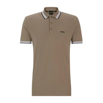 HUGO BOSS Tops, Heren, Beige, M, Katoen, Paddy Poloshirt