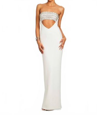 Retrof&ecirc;te Swan Dress In White
