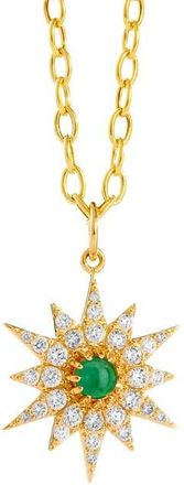 Syna Wishburst Emerald Charm at Nordstrom, Size Small