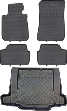 OEM Juego De Alfombrillas De Goma Para Coche Y Maletero Para Bmw Serie 1 E87 Hatchback (septiembre De 2004 A 2011)