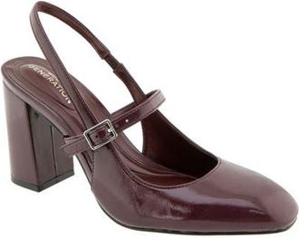 BCBGeneration Jaxxon Slingback Mary Jane Pump in Burgundy at Nordstrom, Size 9.5