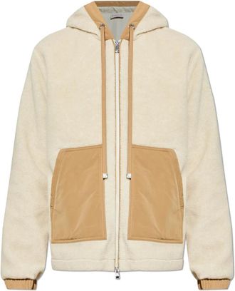 Moncler Hoodie - Heren - Zomerjassen - Beige - M - Polyester - Jassen