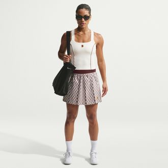 Nike Womens Court Court Collection High-Waisted-Rise Tennis Skirt in Purple | IM9414-658
