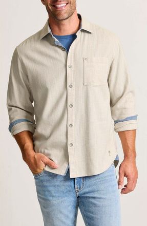 Tommy Bahama Dorado Stretch Cotton Button-Up Shirt in Morel at Nordstrom, Size Xxx-Large